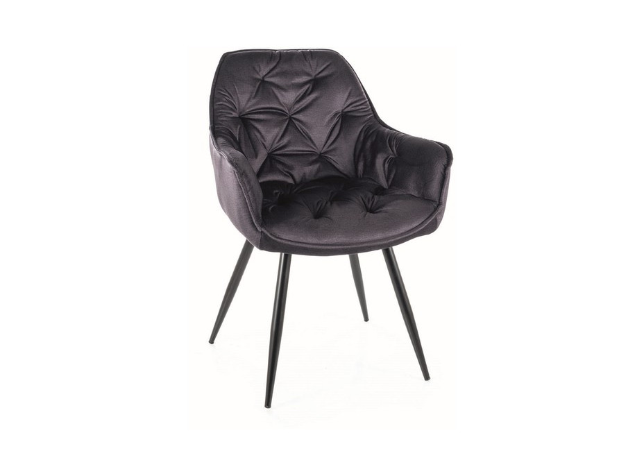 Jídelní židle CHERRY - černá/šedá