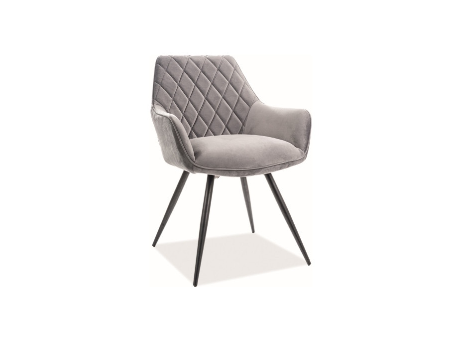 Jídelní židle LINA - černá/šedá