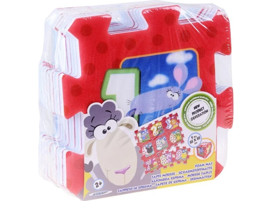 STAMP Pěnové puzzle Zvířátka a čísla