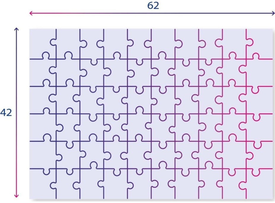 CLEMENTONI Puzzle Stitch MAXI 104 dílků