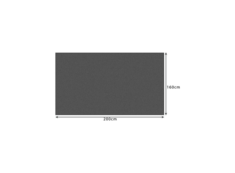 Deka přehoz Ruhhy 160x200 cm - šedá