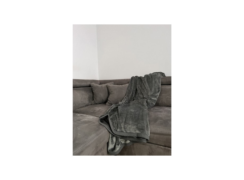 Deka přehoz Ruhhy 160x200 cm - šedá