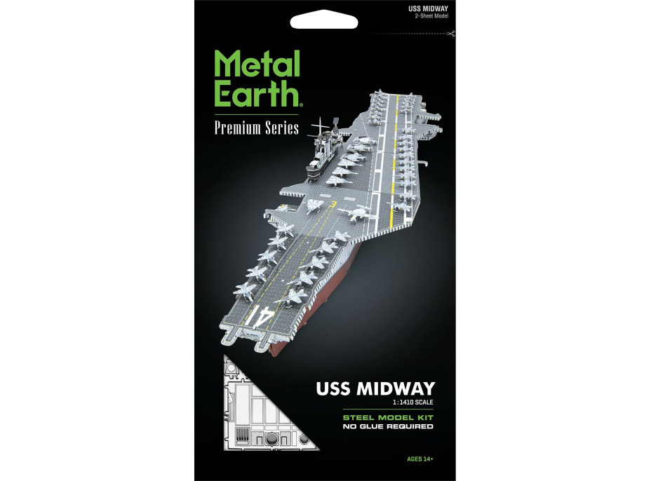 METAL EARTH 3D puzzle Premium Series: Letadlová loď USS Midway