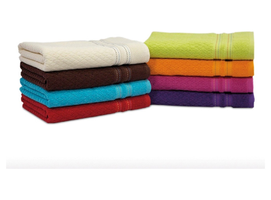 Bavlněný ručník HERON - 50x90 cm - 500g/m2 - malinově růžový