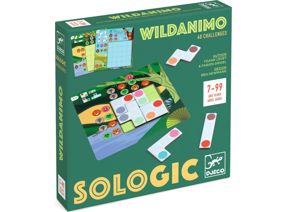 DJECO Kapesní hra Sologic - Wildanimo