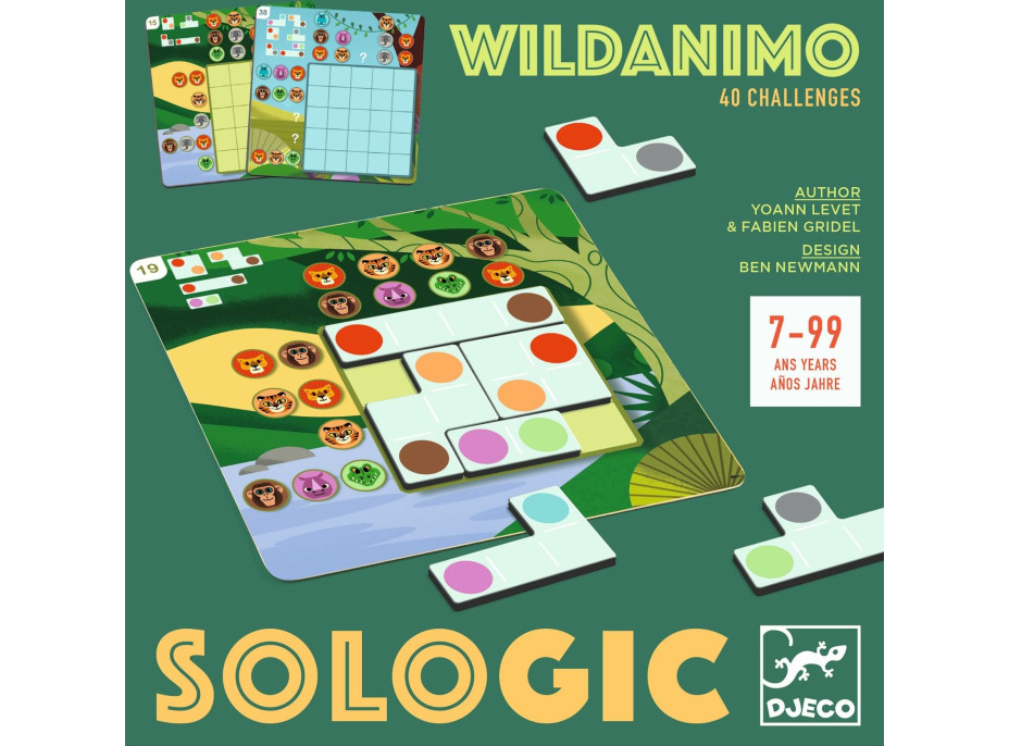 DJECO Kapesní hra Sologic - Wildanimo