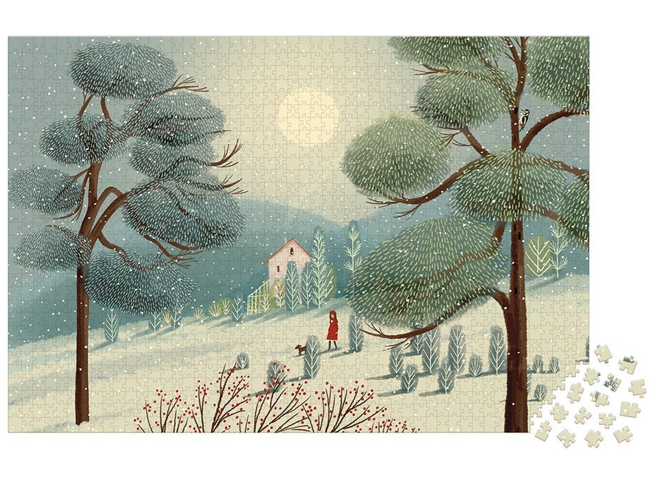 JANOD Puzzle Čarokrásná zima 1500 dílků