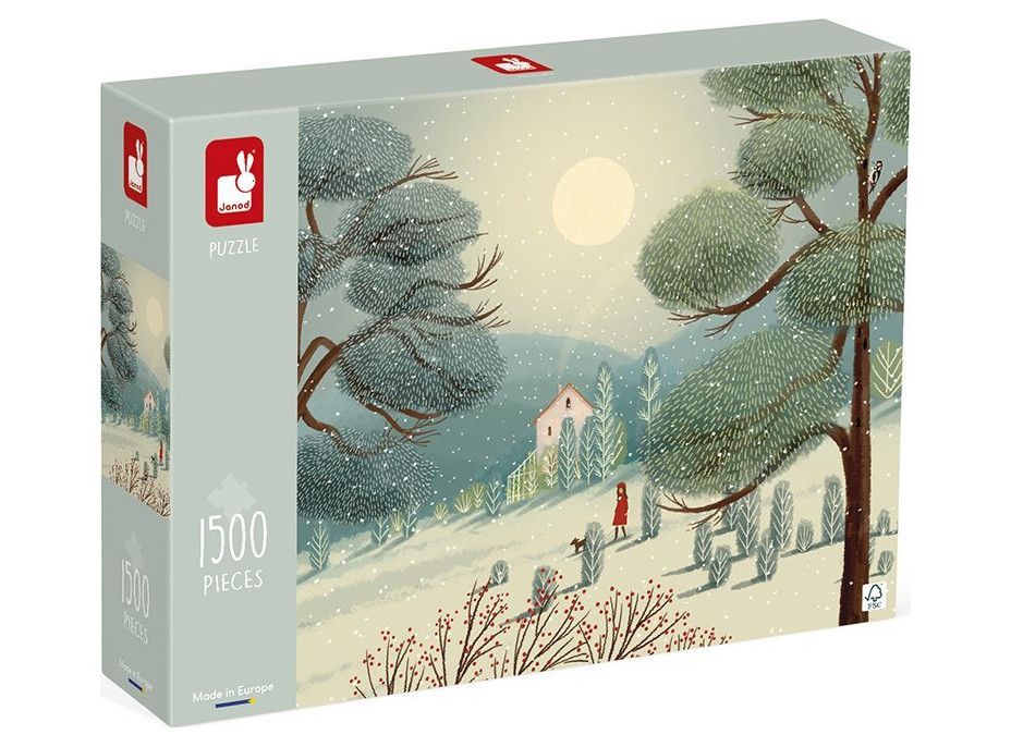 JANOD Puzzle Čarokrásná zima 1500 dílků