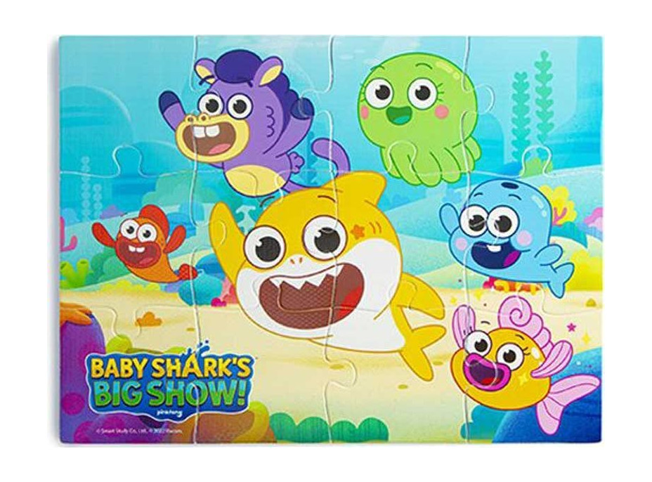 NICKELODEON Puzzle do vany Baby Shark 12 dílků