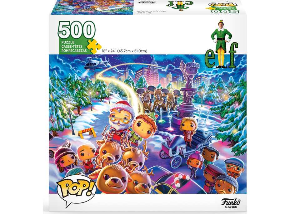 FUNKO GAMES Puzzle POP! Vánoční skřítek 500 dílků