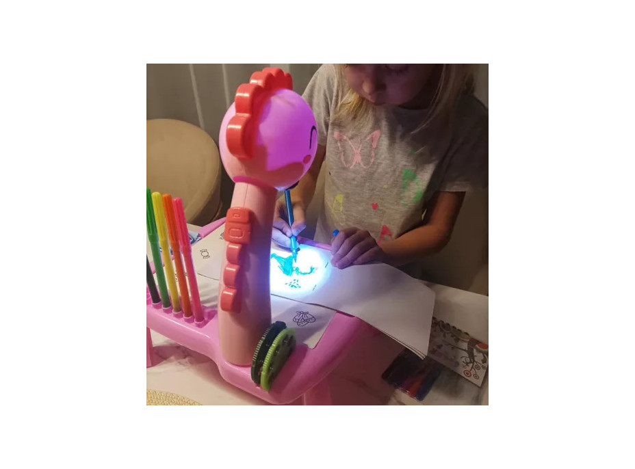 Projektor na kreslení - růžový