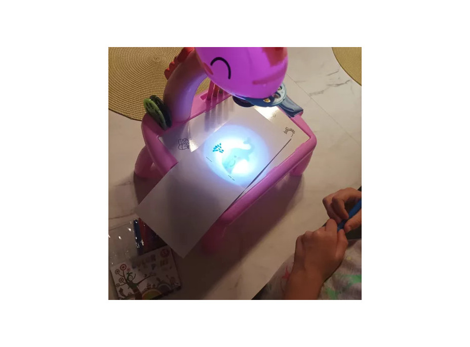 Projektor na kreslení - růžový