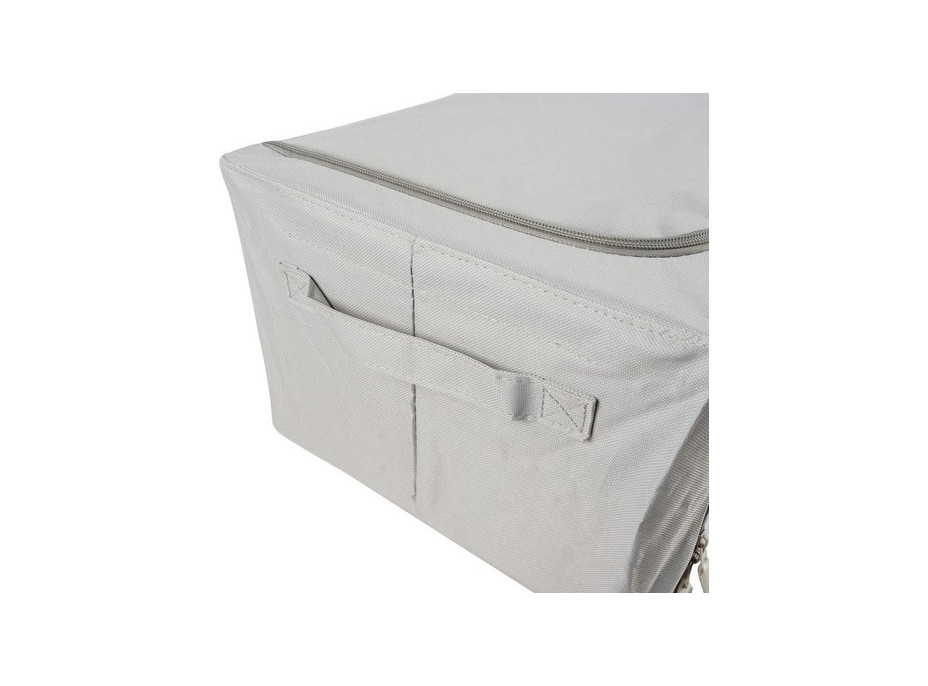 Textilní box na ložní prádlo 2 ks - 40x30x20 cm - šedý