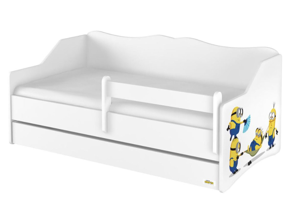 Dětská postel s přistýlkou LULLU 160x80 cm - Mimoni - Houpací síť