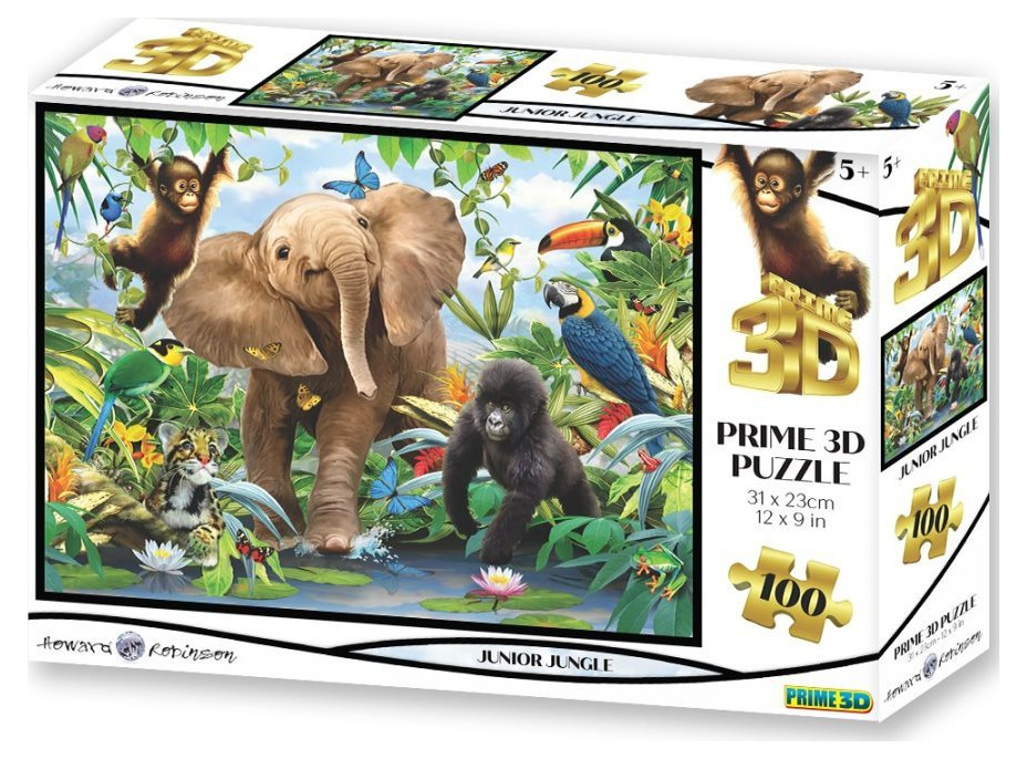 PRIME 3D Puzzle Džungle 3D 100 dílků