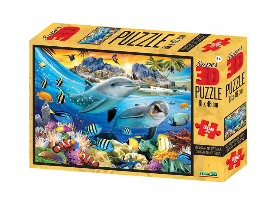 PRIME 3D Puzzle Podmořský život na útesu 3D 300 dílků