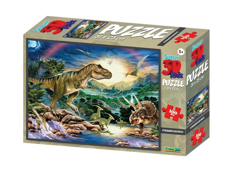 PRIME 3D Puzzle Tyrannosaurus 3D 100 dílků