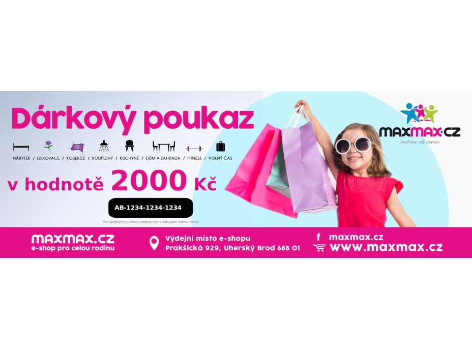 Dárkový poukaz v hodnotě 2 000 Kč
