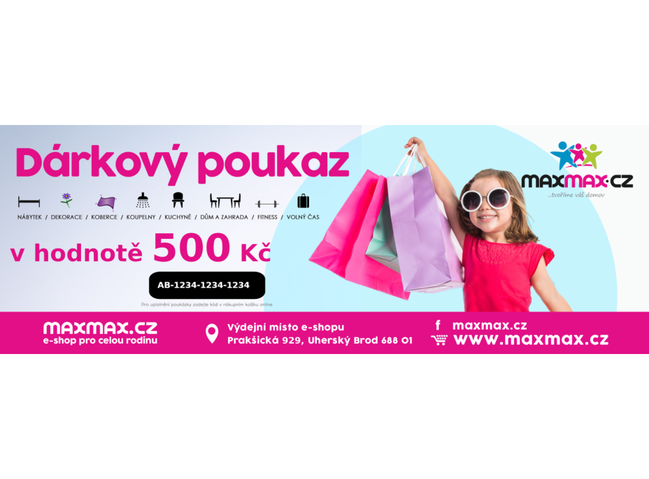 Dárkový poukaz v hodnotě 500 Kč