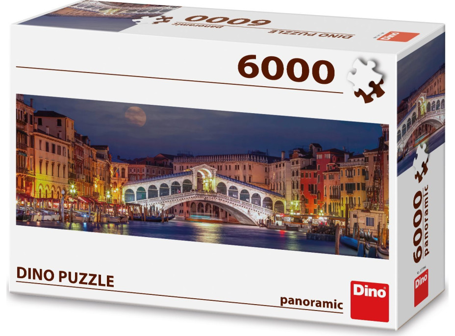 DINO Panoramatické puzzle Most Rialto 6000 dílků