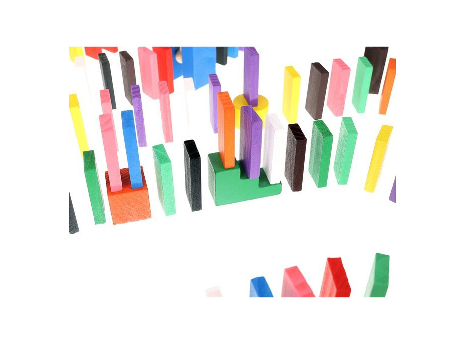 Dřevěné barevné domino 1080 ks