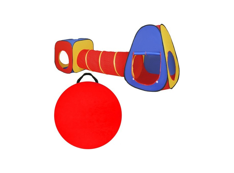 Dětský stan s tunelem 3v1