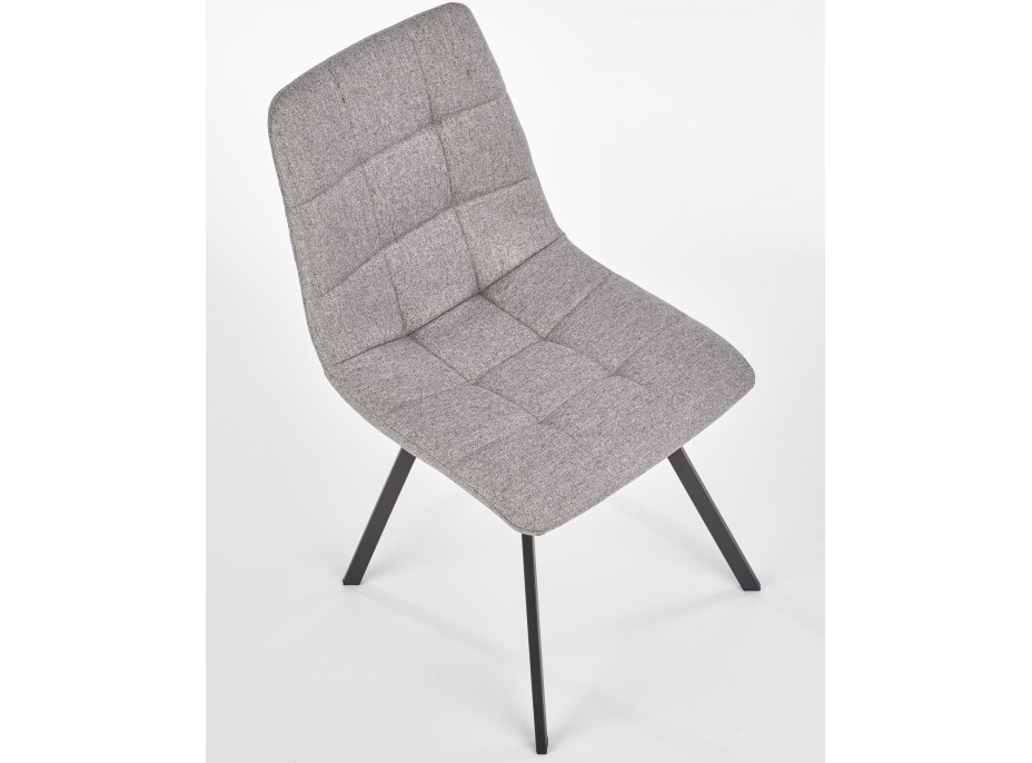 Jídelní židle MARLA - šedá/černá