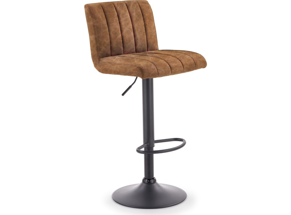 Barová židle COMFORT - hnědo/černá - výškově nastavitelná