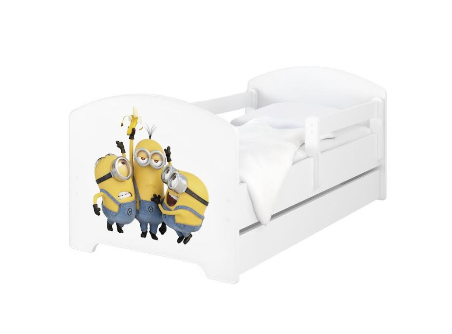 Dětská postel OSKAR - 160x80 cm - Mimoni - Banán