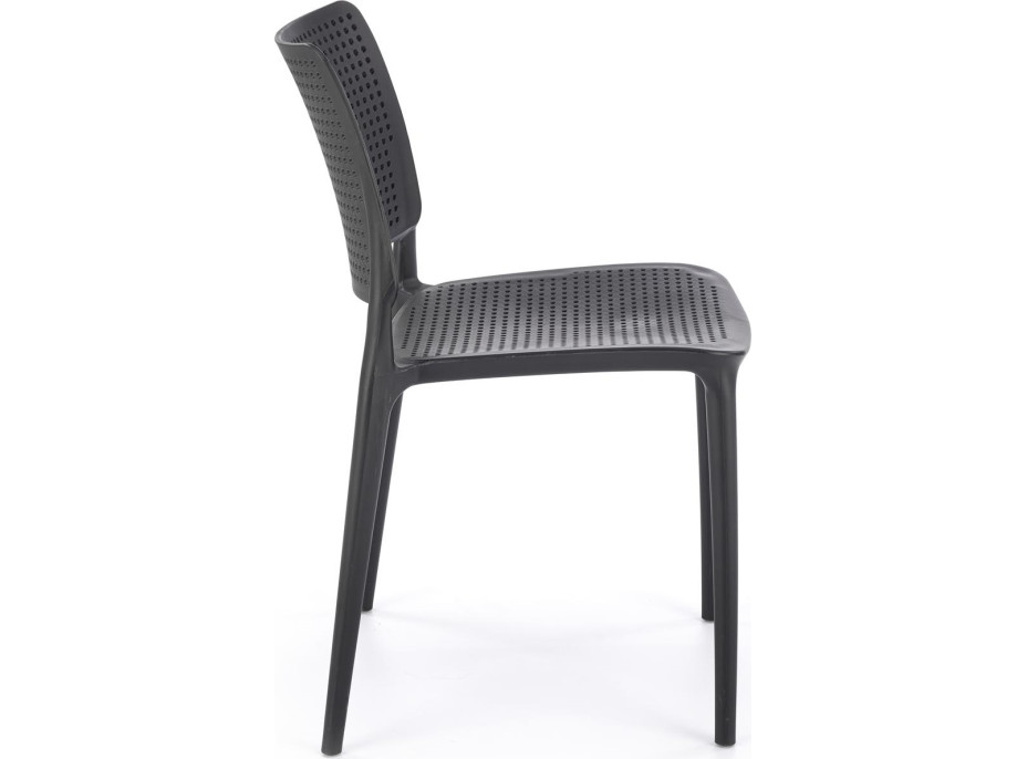 Zahradní plastová židle NORA - černá