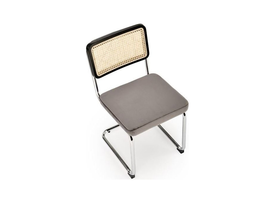 Jídelní židle DANIELA - šedá/černá