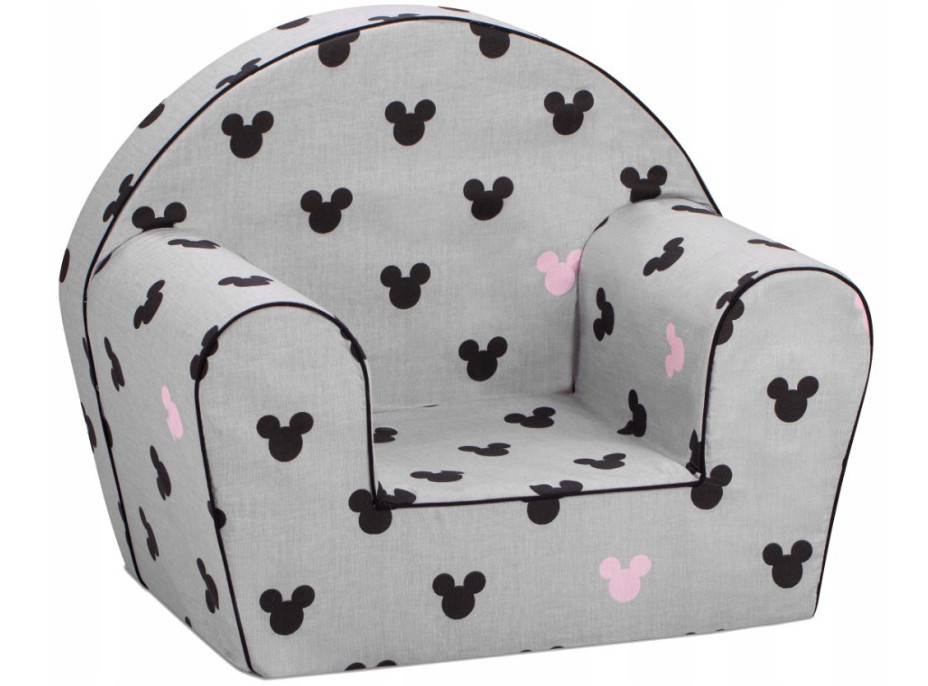 Dětské křesílko MINI - Myška Minnie - šedé