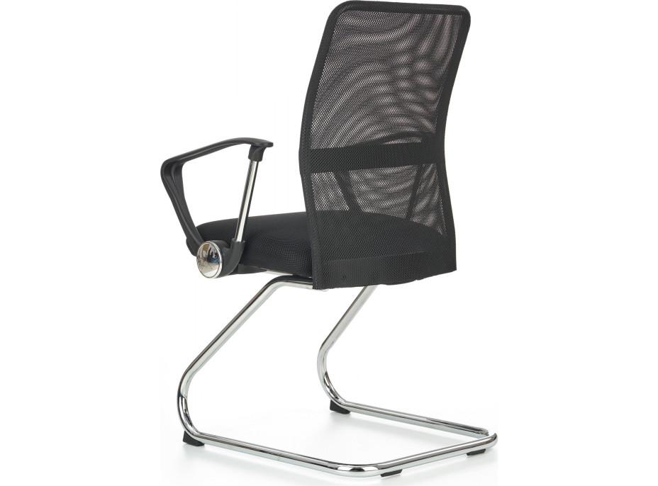 Kancelářská židle BARCELONA SKID - černá