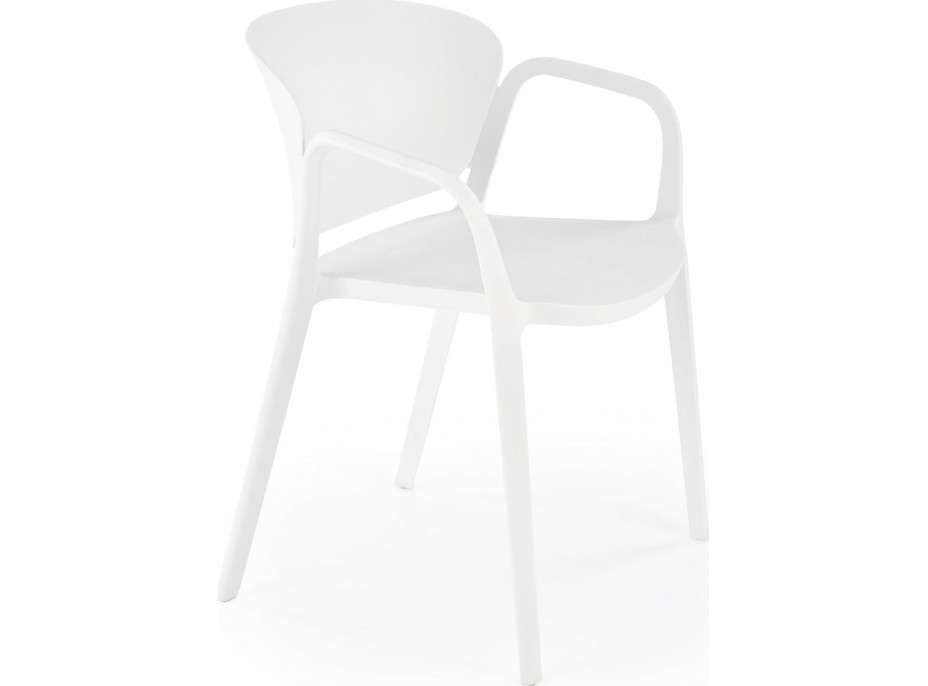 Zahradní plastová židle SENTA - bílá