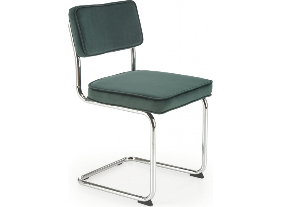 Jídelní židle LEONA - tmavě zelená Jídelní židle LEONA - tmavě zelená