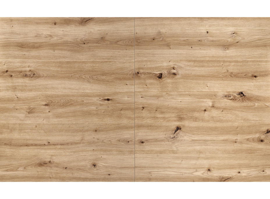 Jídelní stůl LAMELLO - 130(180)x80x76 cm - rozkládací - dub artisan/černý