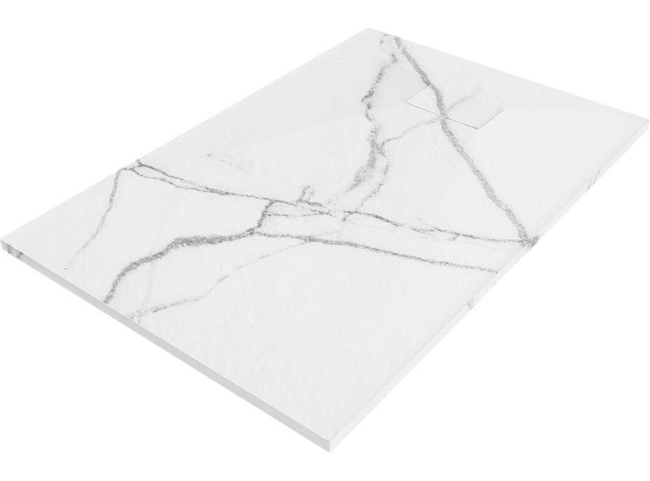 Sprchová SMC vanička MEXEN HUGO 80x120 cm - bílý kámen, 42158012