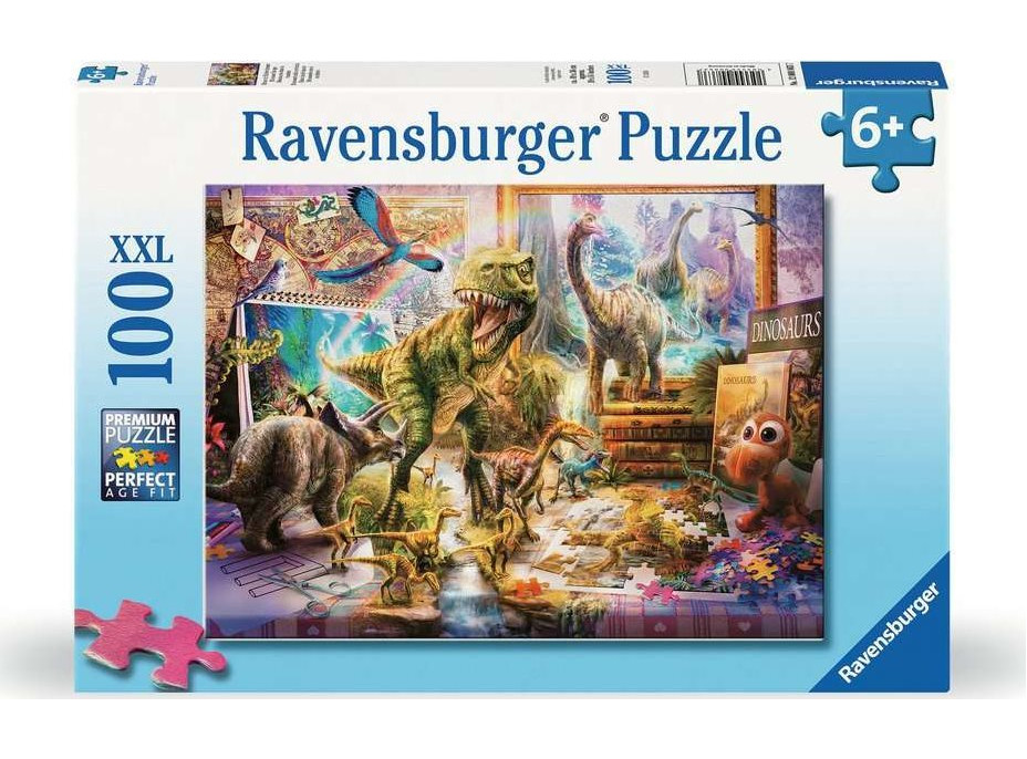 RAVENSBURGER Puzzle Dinosauři ožívají XXL 100 dílků