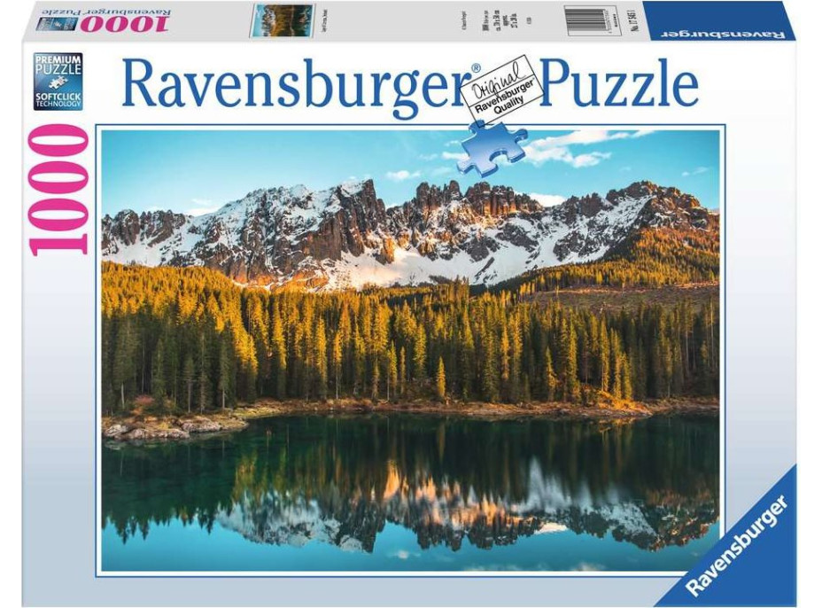 RAVENSBURGER Puzzle Jezero Karersee, Itálie 1000 dílků