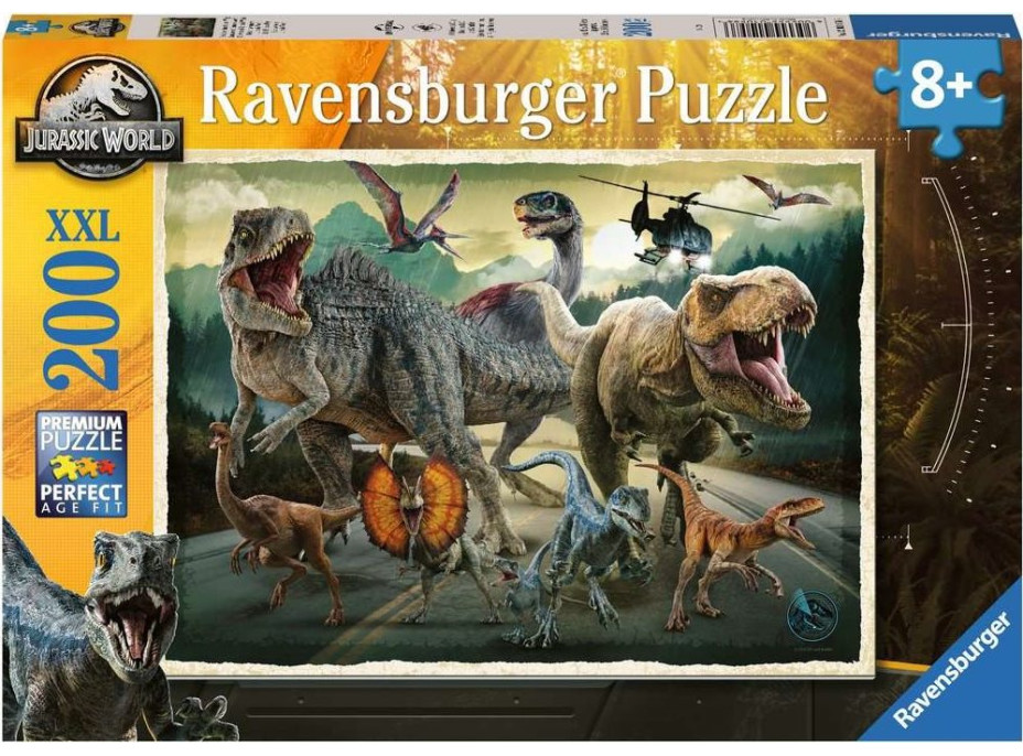 RAVENSBURGER Puzzle Jurský svět XXL 200 dílků