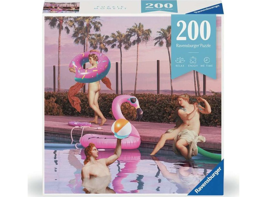 RAVENSBURGER Puzzle Moment: Party u bazénu 200 dílků