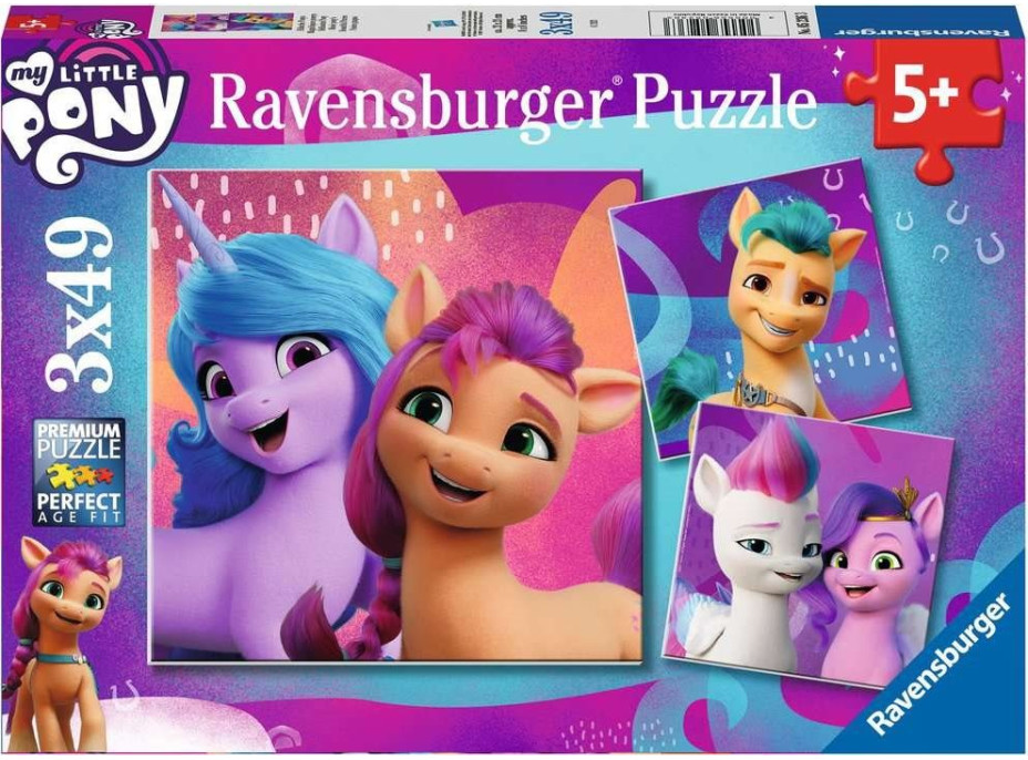 RAVENSBURGER Puzzle My Little Pony 3x49 dílků