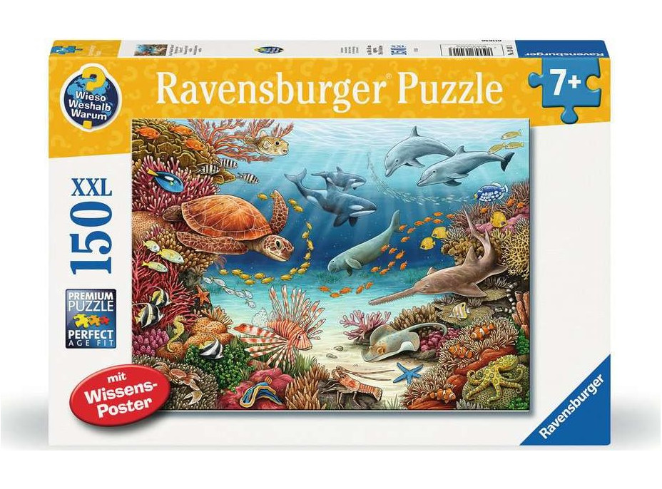 RAVENSBURGER Puzzle Podmořský život XXL 150 dílků