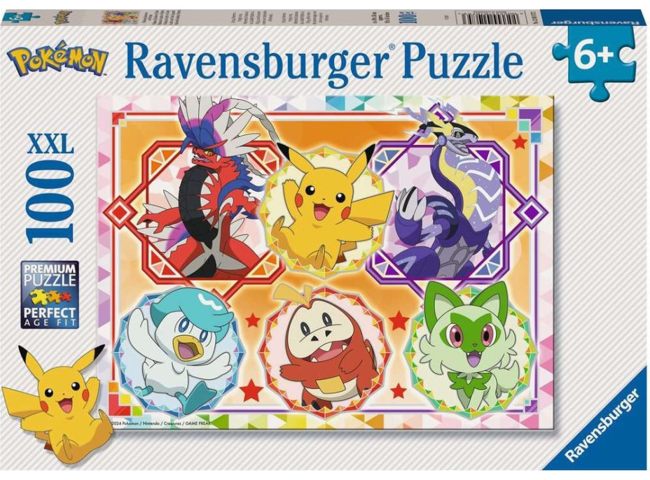 RAVENSBURGER Puzzle Pokémon XXL 100 dílků