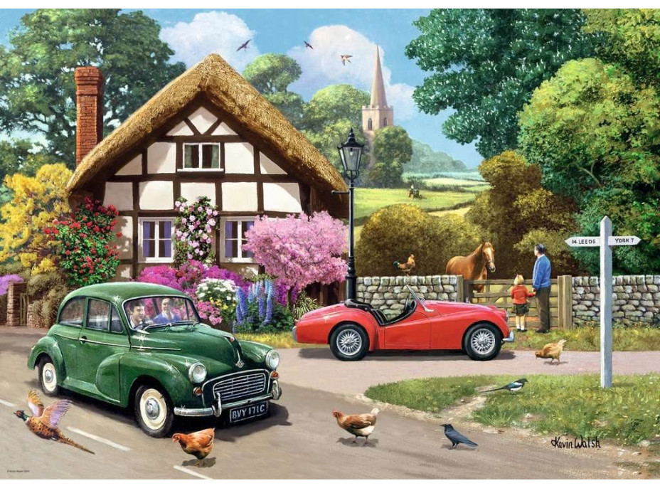 RAVENSBURGER Puzzle Projížďka venkovskou krajinou 1000 dílků