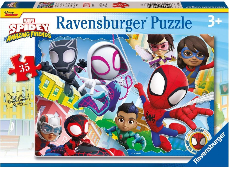 RAVENSBURGER Puzzle Spidey a jeho úžasní přátelé 35 dílků