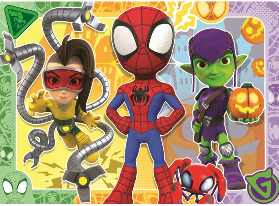 RAVENSBURGER Puzzle Spidey a jeho úžasní přátelé 4x42 dílků