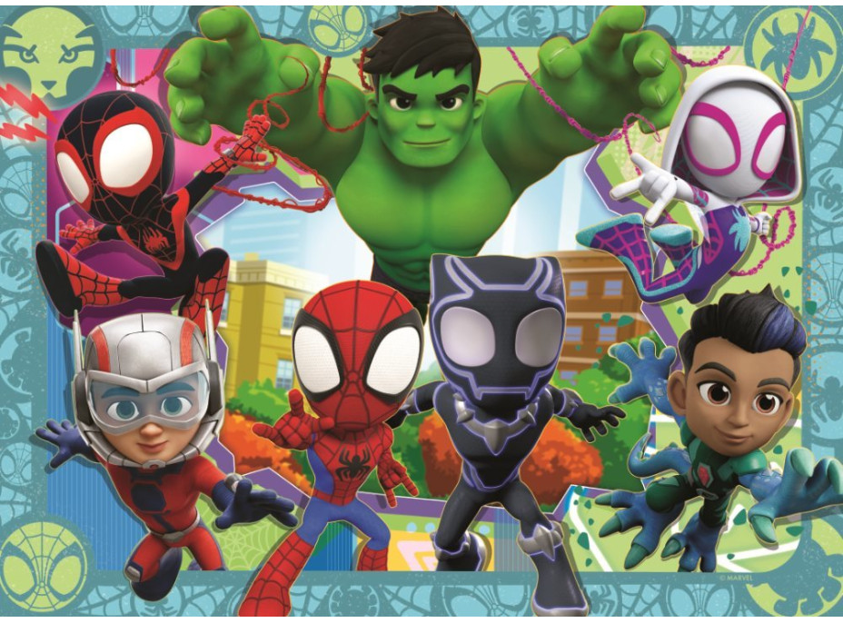 RAVENSBURGER Puzzle Spidey a jeho úžasní přátelé 4x42 dílků