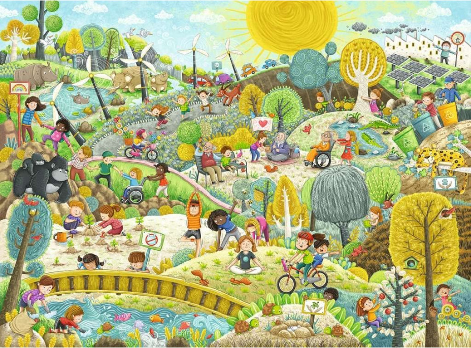 RAVENSBURGER Puzzle Udržitelnost XXL 200 dílků