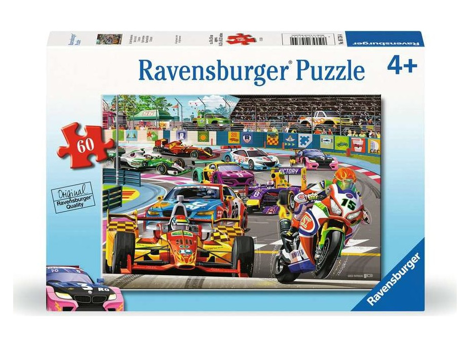 RAVENSBURGER Puzzle Závodní rally 60 dílků